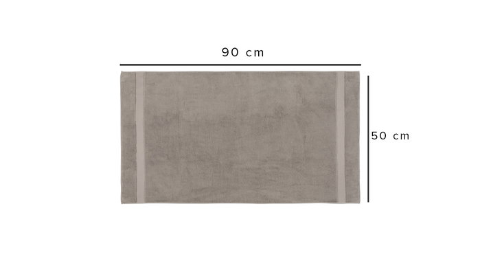 Mijölnir Toalla de Manos Valencia - Warm Grey 50 x 90 cm 550 gr/m² Algodón/Bambú